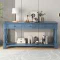 Console de style méditerranéen avec 3 tiroirs et étagère inférieure ouverte
