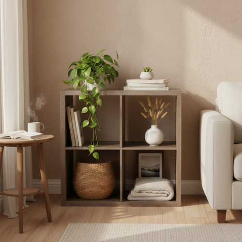 4-Cube Storage Cabinet Rich Scene