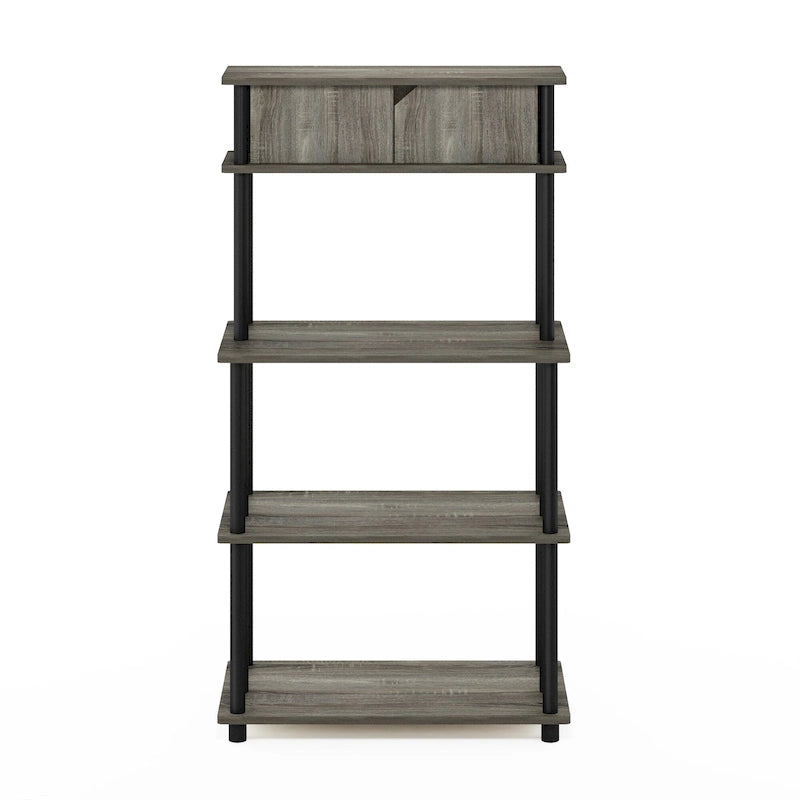 Étagère de rangement de cuisine autoportante avec armoire supérieure – Aucun outil requis