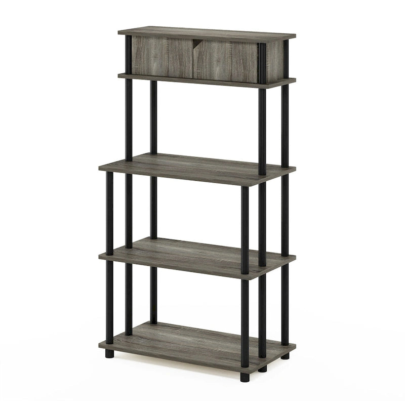 Étagère de rangement de cuisine autoportante avec armoire supérieure – Aucun outil requis