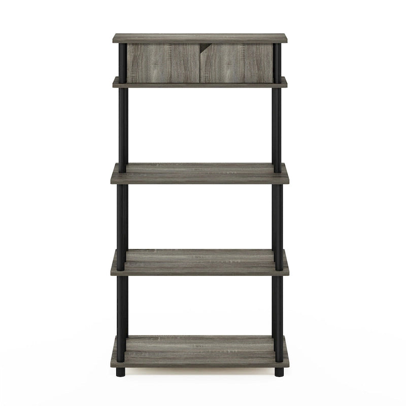 Étagère de rangement de cuisine autoportante avec armoire supérieure – Aucun outil requis