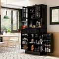 Armoire de rangement de cuisine blanche avec vaisselier et buffet