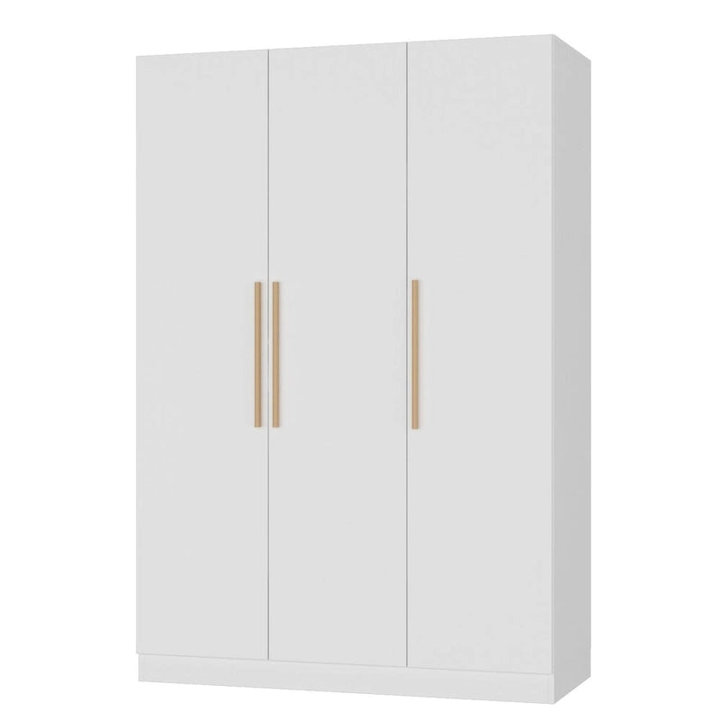 Armoire autoportante avec 6 casiers de rangement et une tringle de suspension