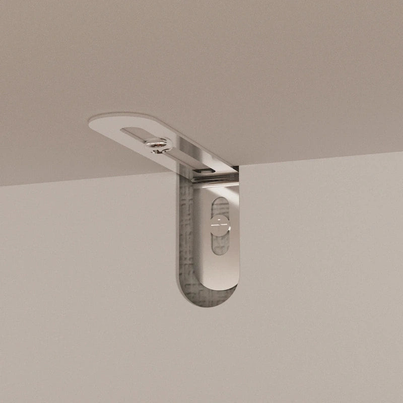 Armoire à portes miroirs avec tiroirs de rangement – Blanc et marron foncé