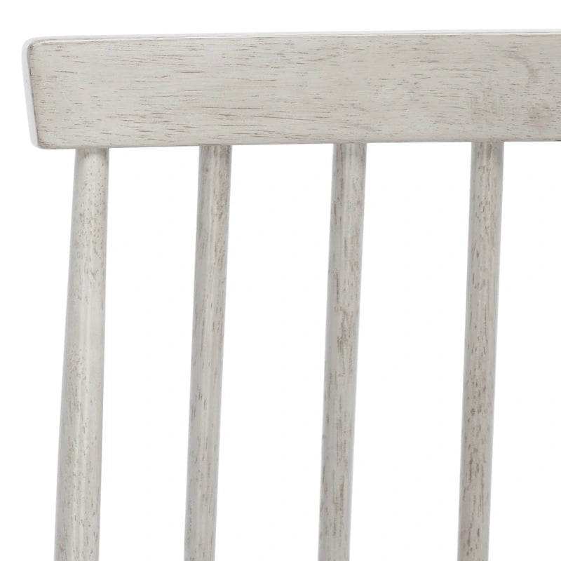 Tabouret de comptoir à dossier à barreaux en bois – Hauteur d'assise 63,5 cm