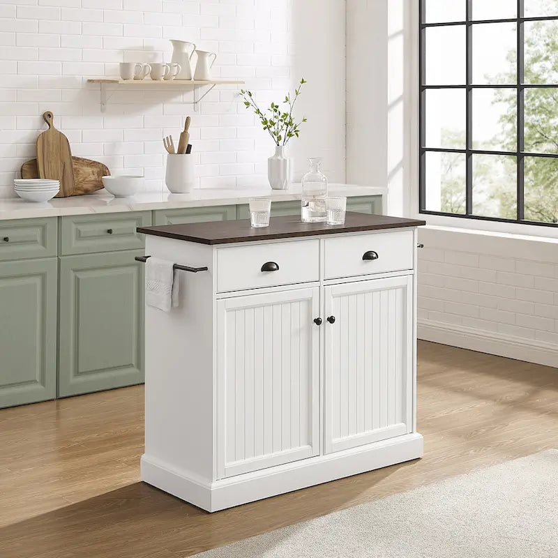Crosley Shoreline Kitchen Island - 18d x 40W x 36.13h