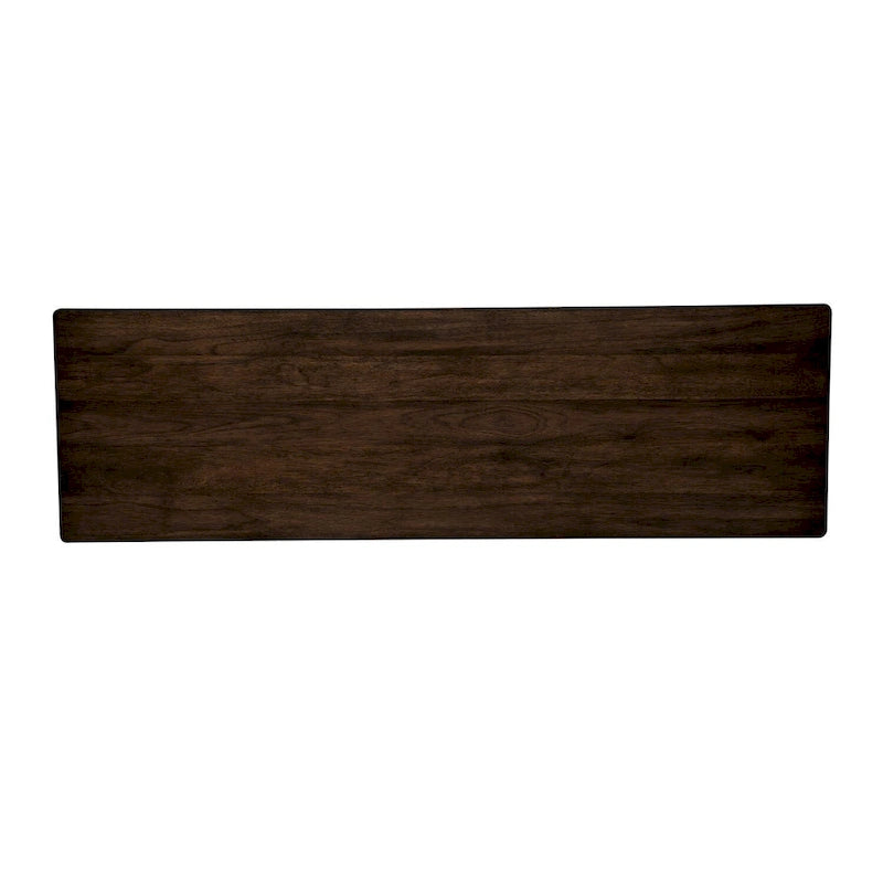 Table basse d'appoint contemporaine en bronze avec étagère à lattes