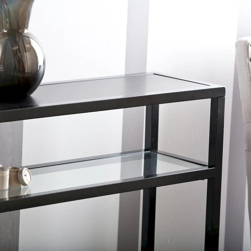 Console moderne de 50 po avec tablette en verre