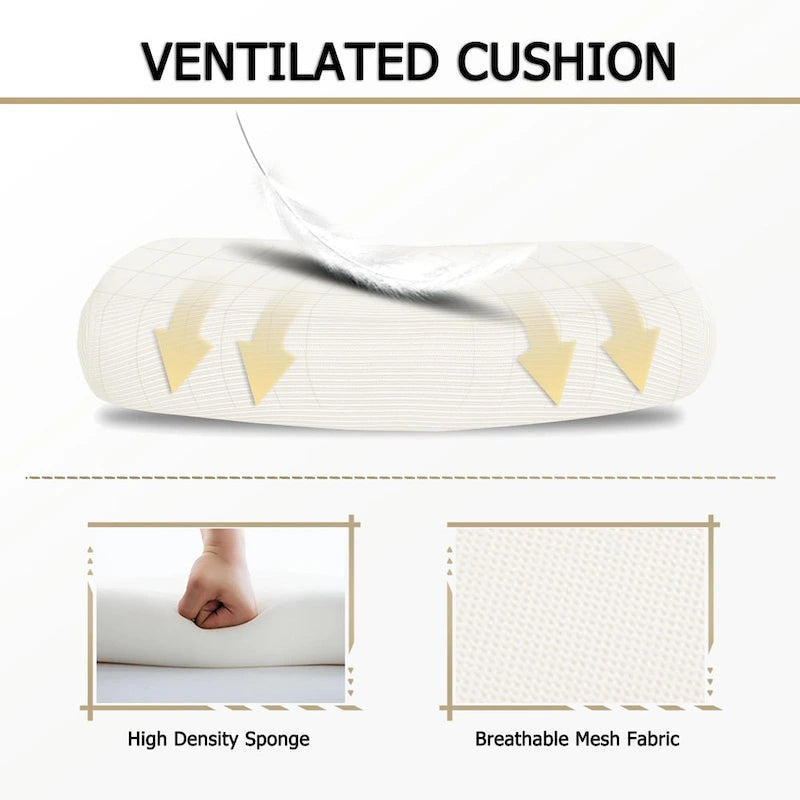 Chaise de bureau ergonomique en maille avec repose-pieds