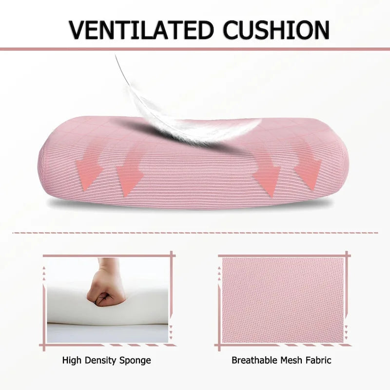 Chaise de bureau ergonomique en maille avec repose-pieds