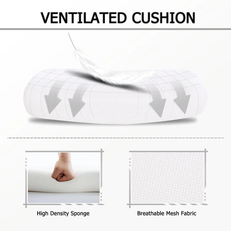 Chaise de bureau ergonomique en maille avec repose-pieds