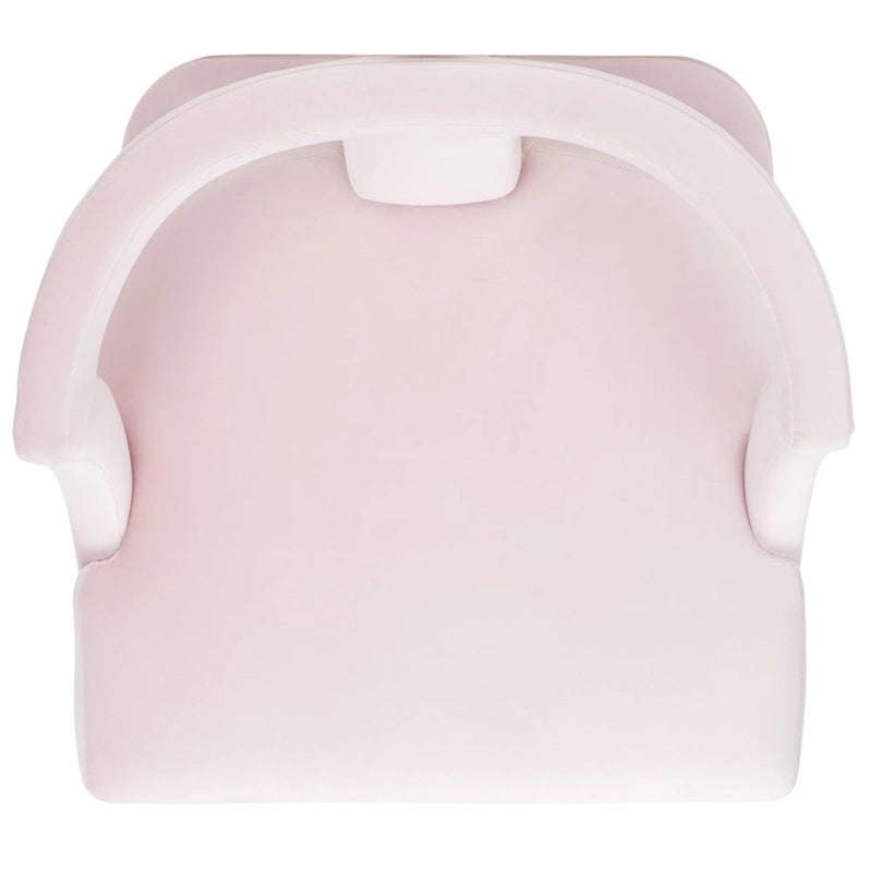 Fauteuil d'appoint en velours à cadre ouvert – Design sculptural moderne