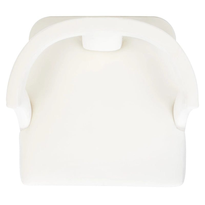Fauteuil d'appoint en velours à cadre ouvert – Design sculptural moderne