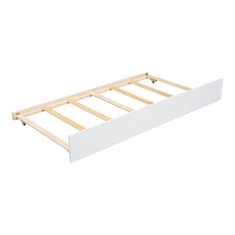 Lit au sol tipi jumeau avec lit gigogne escamotable – Cadre en bois de pin