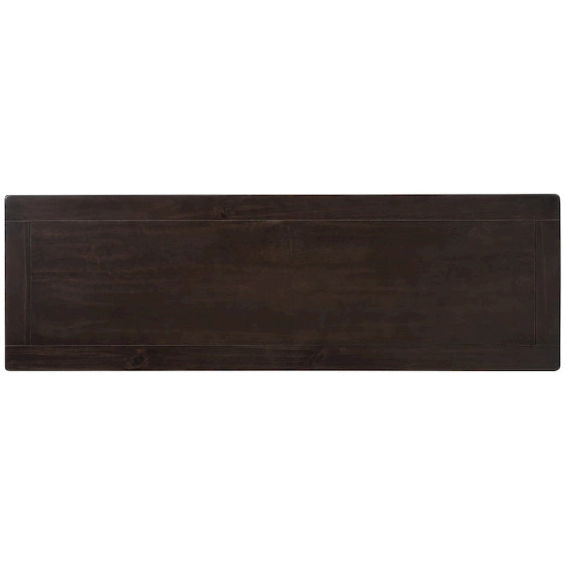 Table console de style Mid-Century avec tiroir et deux étagères ouvertes