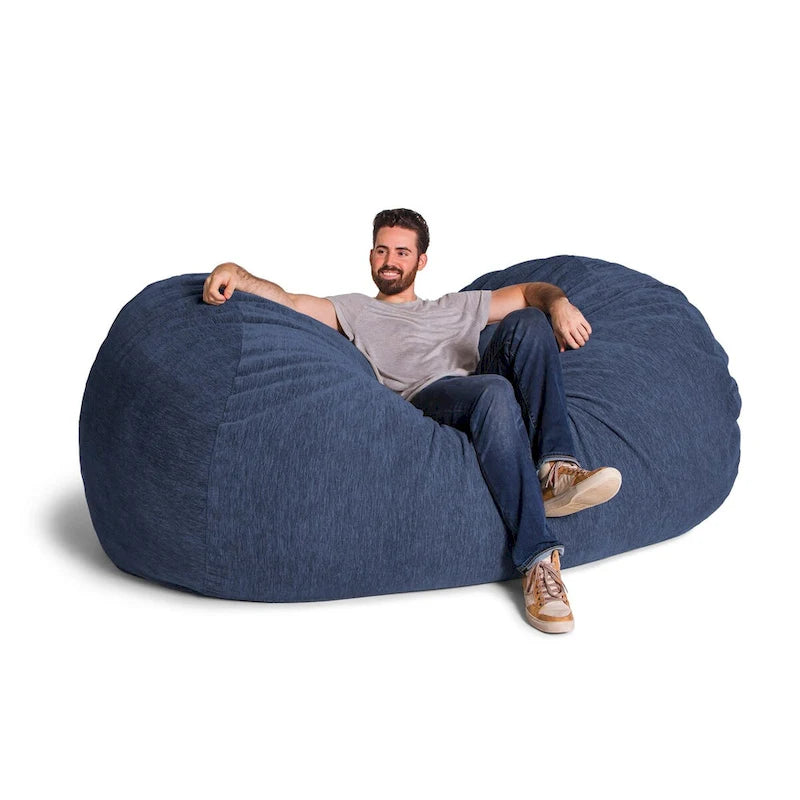 Canapé géant pouf de 2,1 m avec housse en chenille de qualité supérieure – Pour 3 personnes
