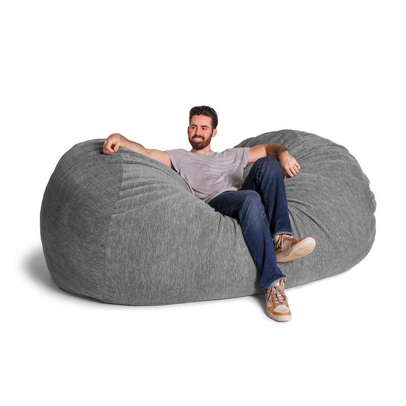Canapé géant pouf de 2,1 m avec housse en chenille de qualité supérieure – Pour 3 personnes