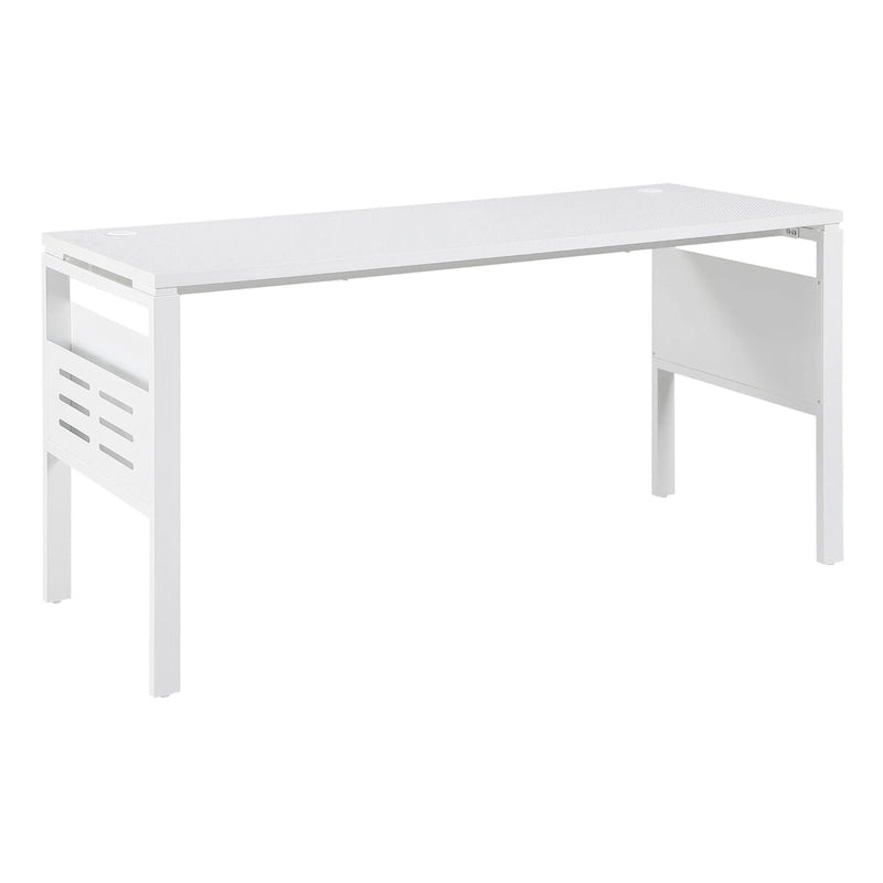 Bureau de travail moderne de 60 pouces avec étagères de rangement intégrées