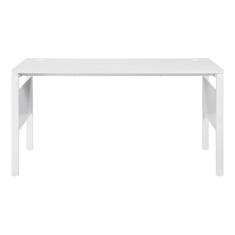 Bureau de travail moderne de 60 pouces avec étagères de rangement intégrées