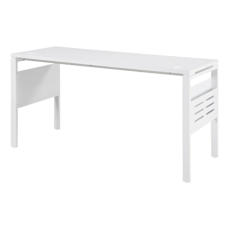 Bureau de travail moderne de 60 pouces avec étagères de rangement intégrées