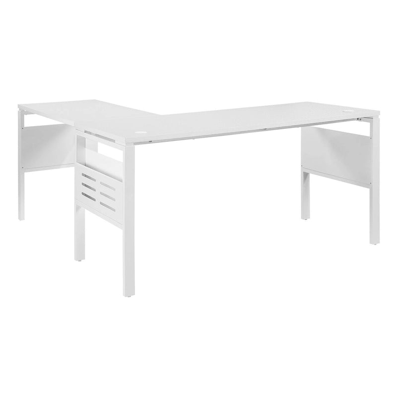 Bureau de travail moderne de 60 pouces avec étagères de rangement intégrées