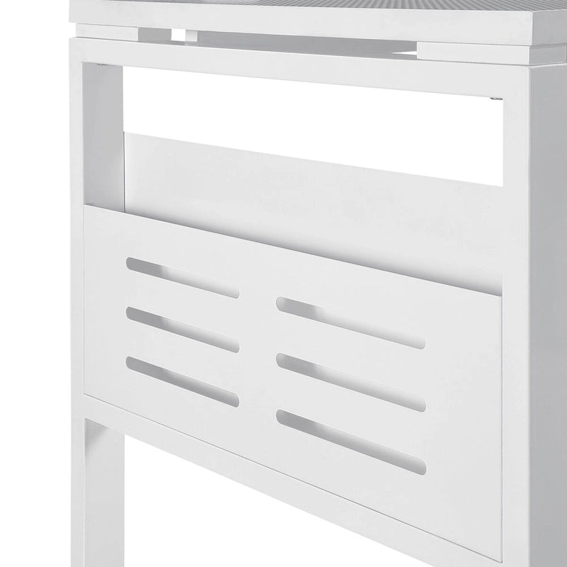 Bureau de travail moderne de 60 pouces avec étagères de rangement intégrées