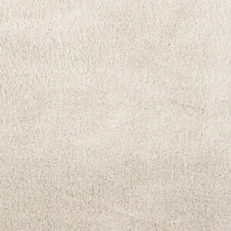 Fauteuil d'appoint à bras incurvés en fausse fourrure peluche avec assise à ressorts sinueux