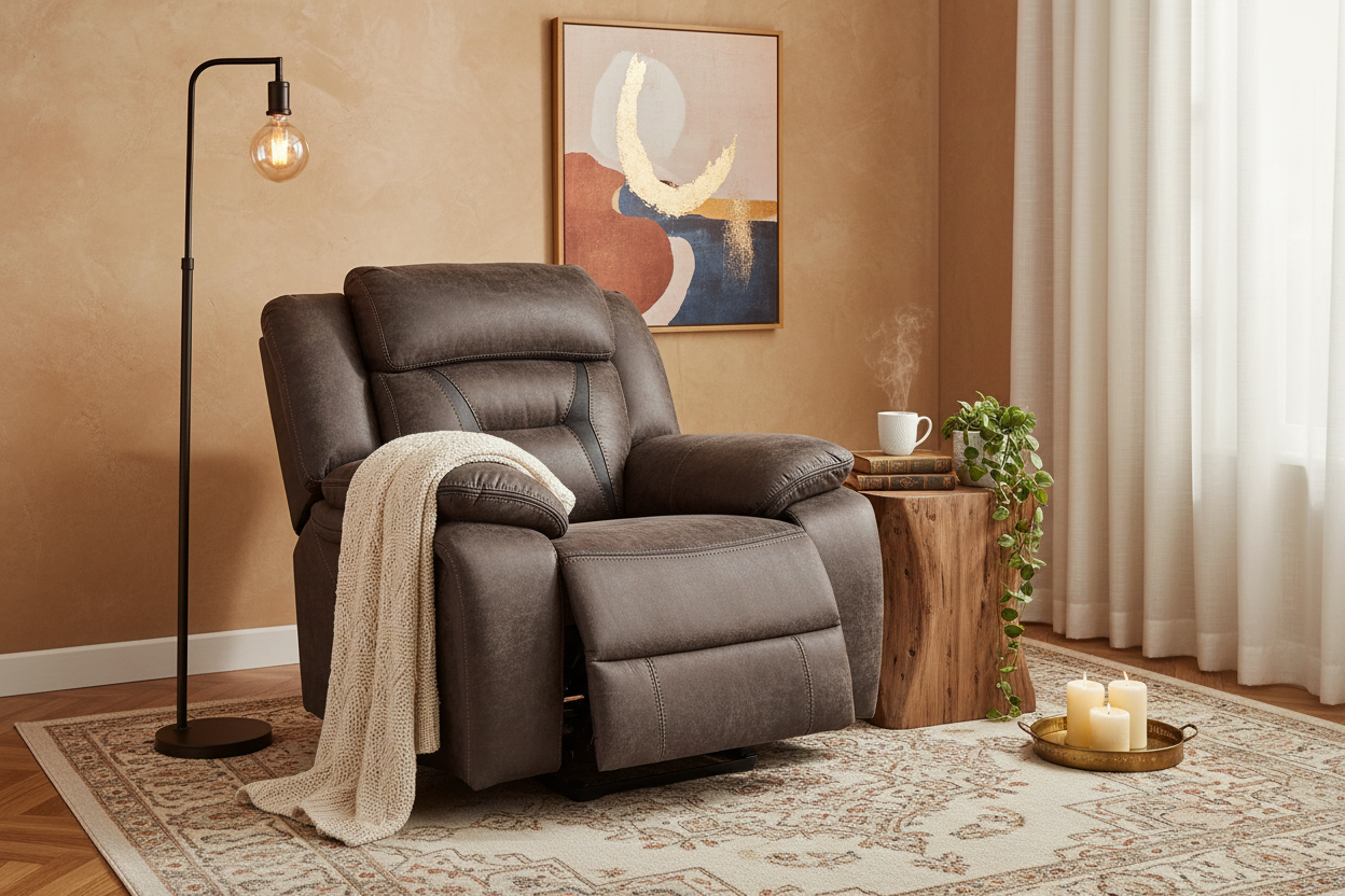 Recliner Chair in Rich Living Room Scene