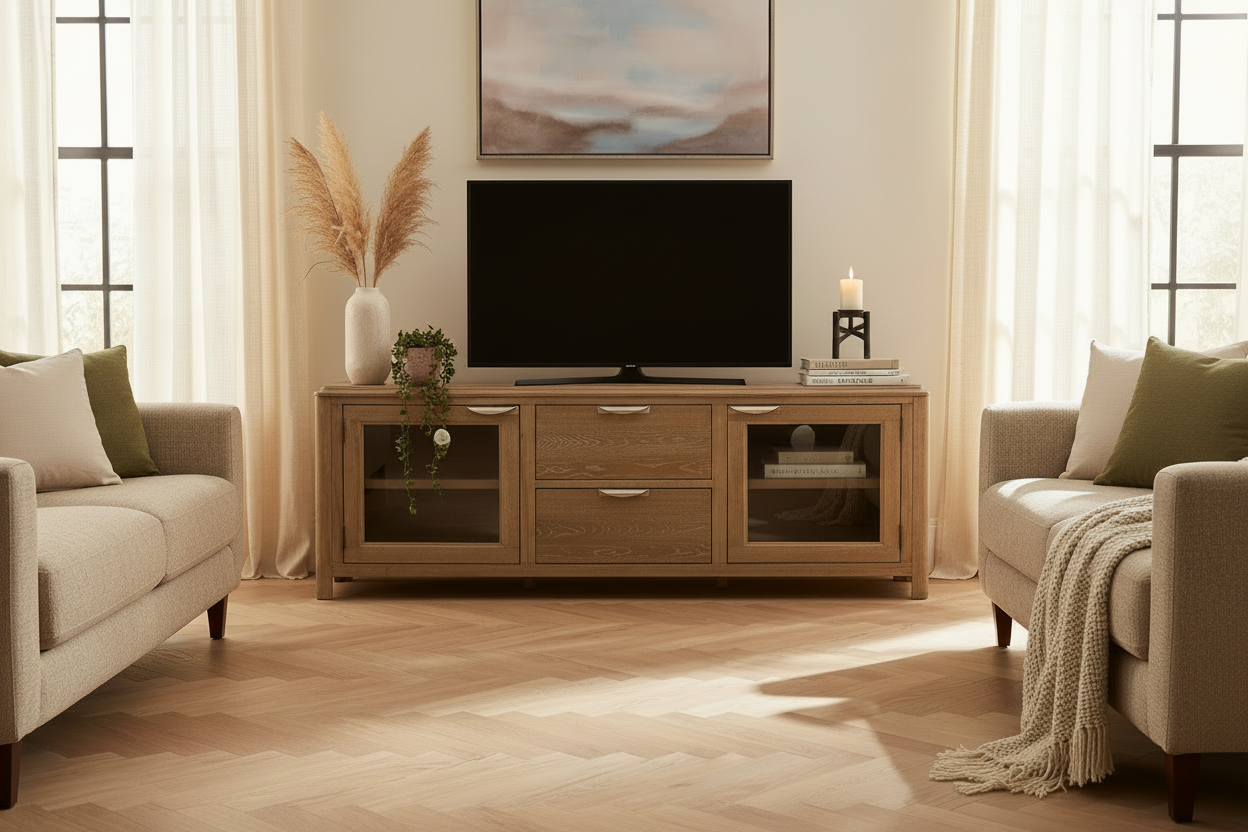 TV Stand Scene without Tray and Succulent